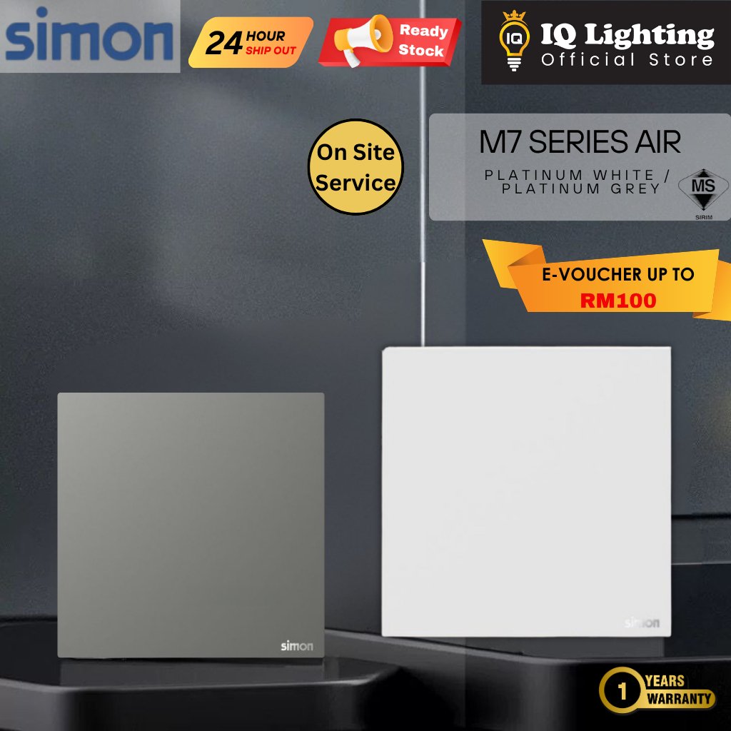 🔥NEW🔥 SIMON [European Brand] M7 Series AIR White & Grey Switch Switches ...