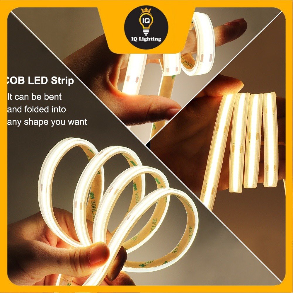 Super Led Super Bright IP68 Waterproof COB LED Strip Light Bar 5m 16.4FT 260 LEDs ...