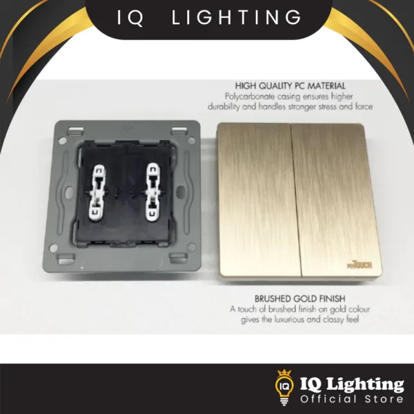 [WHITE] reTouch Ultra Rimless Switch 1/2/3/4 Gang 1/2Way Wall Switch ...