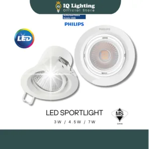 Philips LED Eyeball 59751 Kyanite 3W 59556 Pameron 070 7W DIM 59776 Pameron 7W Recessed Spotlight SL201 4.5W Ceiling Lig