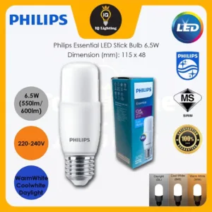 [SET of 10pcs] Philips Essential 6.5W / 7.5W / 9W / 11W E27 PHILIPS PLC LED Stick Bulb G24 Philips LED Bulb