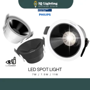 🔥NEW🔥 PHILIPS Recessed Spotlight LED Eyeball 3000K/4000K/6500K DL260 7W 11W / SL260 7.5W/ Eyes Care LED/嵌入式射灯/防眩光灯/天花石膏灯