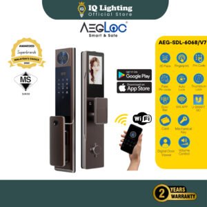 🔥NEW🔥 AEGLOC AEG-SDL-E8560 Smart Digital Lever Lock – Fingerprint, PIN, RFID Card, Mechanical Key, Bluetooth/WiFi 智能门锁