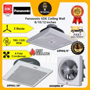Panasonic KDK Ceiling Wall Exhaust Fan 8 10 12 inches Ventilation Fan Toilet Kipas Exhast Siling Dapur Rumah Bilik 抽风机