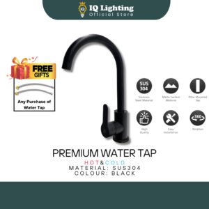 Stainless Steel Premium Water Tap Black