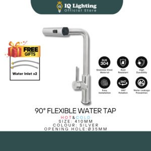 Multifunction Rainfall Faucet 360° Rotation 4 Mode Sink Kitchen Faucet 304Stainless Bathroom Single Hot Cold Water Tap
