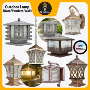 NEW Decorative Nordic Outdoor Lighting Wall Lamp Pendant Light Gate Light Weatherproof Lampu Gantung