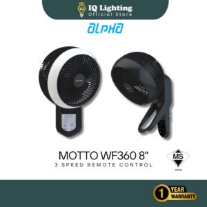 🔥FREE SHIPPING🔥 Alpha Motto Wall WF360 Wall Fan with Remote Designer Fan Collection Kipas Angin dinding Murah 墙壁风扇