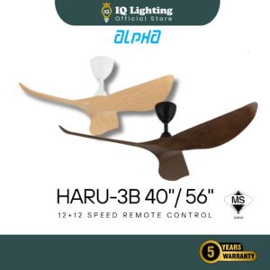 🔥NEW🔥 ALPHA Vannus HARU 3B 56/40 inches DC Remote Control Ceiling Fan / Designer Fan / Kipas Angin Siling fan / 家用风扇