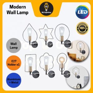 LED E27 Wall Lamp Indoor Wall Light Gold Vintage Design Retro Design Wall Light