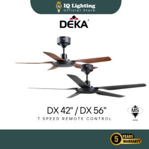 🔥FREE SHIPPING🔥 DEKA DX56” / DX42” DC motor Remote fan 8 Speed Turbo Ceiling Fan / Kipas Siling / 家用风扇 / WALNUT