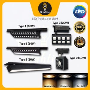 LINEAR Track Spot Light LED 10W / 20W / 60W / OFFICE LIGHT / Morden led Track Studio light Lampu Led Ruang Tamu 线条轨道灯