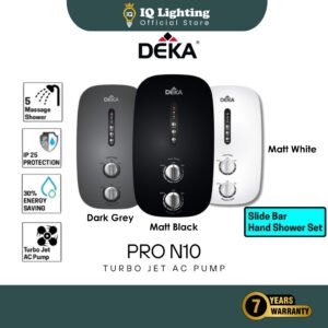 DEKA PRO N10 AC-Pump Instant Heat Water Heater with Turbo Jet AC Pump Matte Black / Dark Grey / Matte White / 热水器