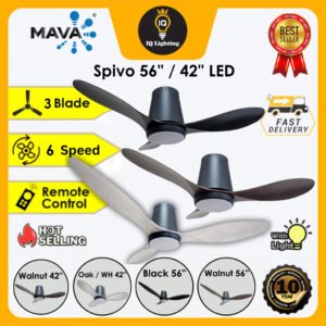 🔥NEW🔥 MAVA Spivo DC Motor 3 Blade With Inverter Brushless DC Smart Ceiling Fan / Kipas Angin Siling fan / 家用风扇